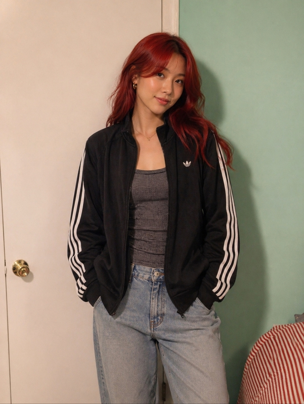 Vintage Adidas track jacket size medium